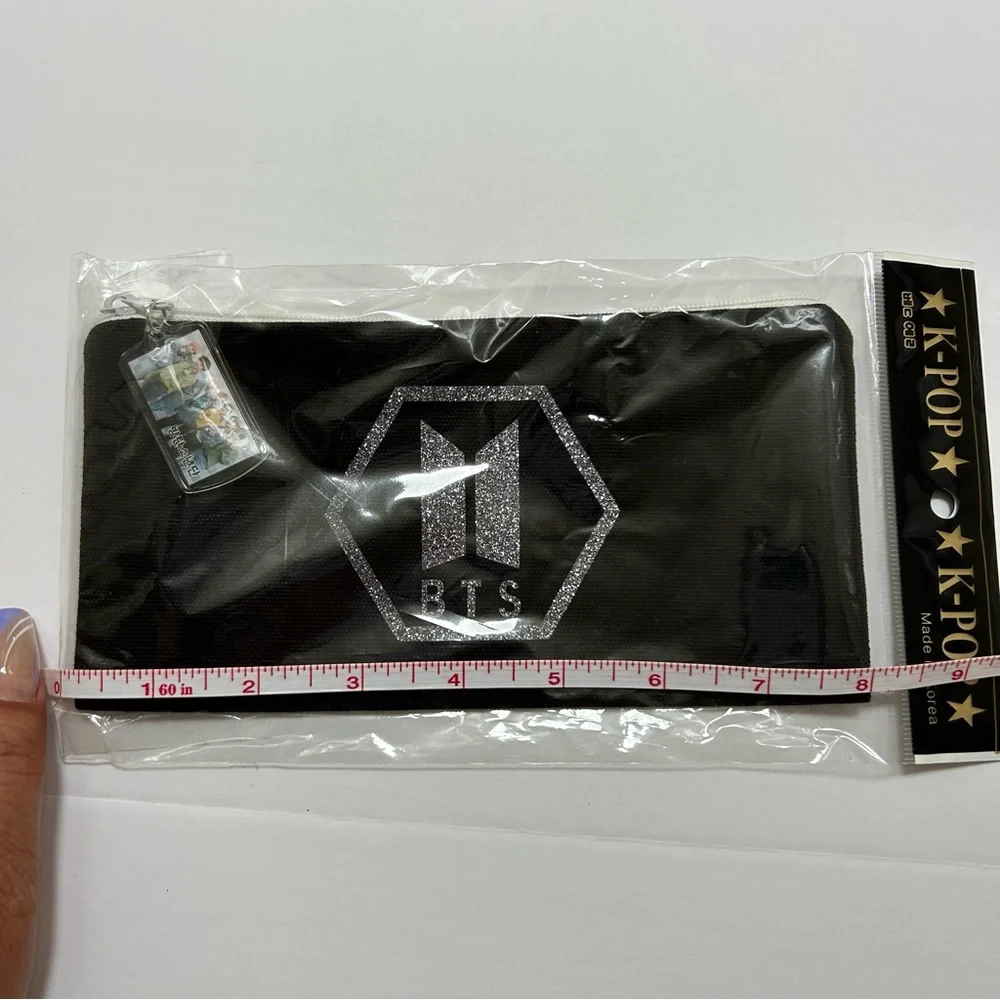 Black BTS K-Pop Pencil Case